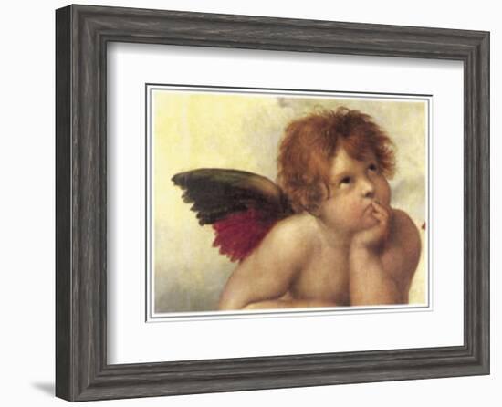 Sistine Madonna Detail 2-Raphael-Framed Art Print