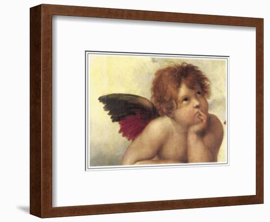 Sistine Madonna Detail 2-Raphael-Framed Art Print