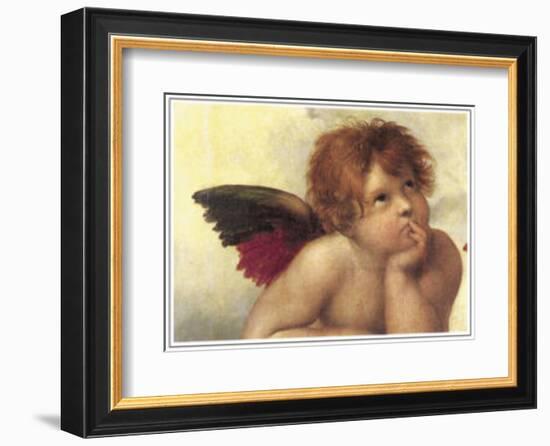 Sistine Madonna Detail 2-Raphael-Framed Art Print