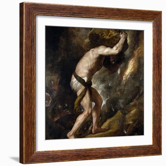 Sisyphus-Titian (Tiziano Vecelli)-Framed Giclee Print