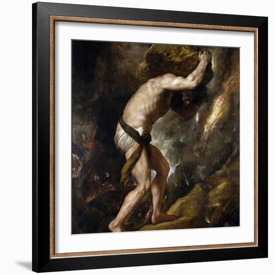 Sisyphus-Titian (Tiziano Vecelli)-Framed Giclee Print