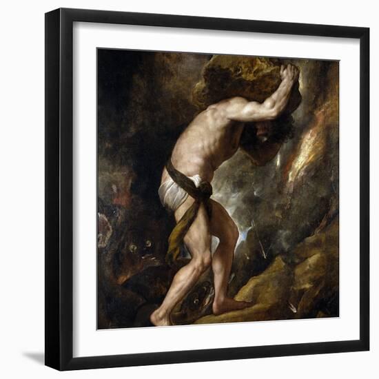 Sisyphus-Titian (Tiziano Vecelli)-Framed Giclee Print