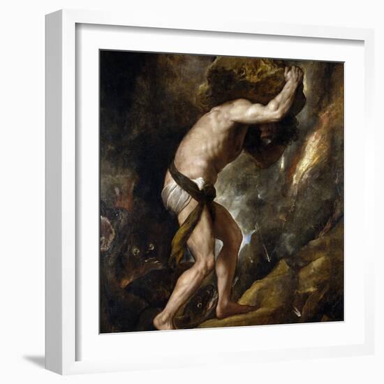 Sisyphus-Titian (Tiziano Vecelli)-Framed Giclee Print