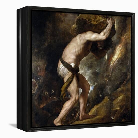 Sisyphus-Titian (Tiziano Vecelli)-Framed Premier Image Canvas