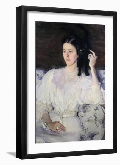 Sita and Sarita, or Young Girl with a Cat, 1893-94-Cecilia Beaux-Framed Giclee Print