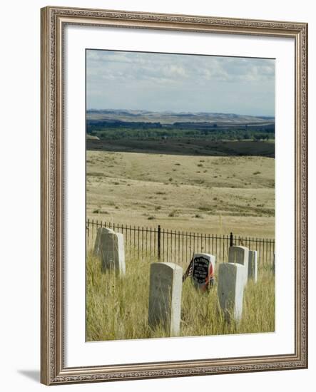 Site of Massacre, Including Where Custer Fell, Little Big Horn, Montana, USA-Ethel Davies-Framed Photographic Print