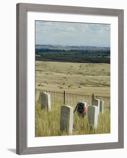 Site of Massacre, Including Where Custer Fell, Little Big Horn, Montana, USA-Ethel Davies-Framed Photographic Print