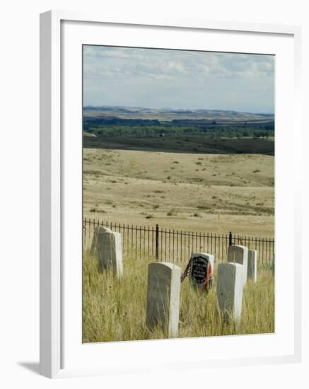 Site of Massacre, Including Where Custer Fell, Little Big Horn, Montana, USA-Ethel Davies-Framed Photographic Print