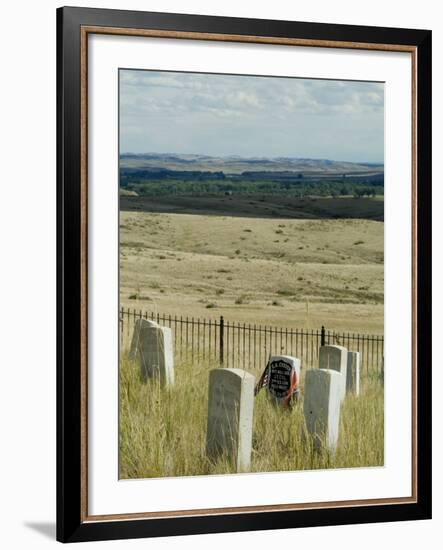 Site of Massacre, Including Where Custer Fell, Little Big Horn, Montana, USA-Ethel Davies-Framed Photographic Print