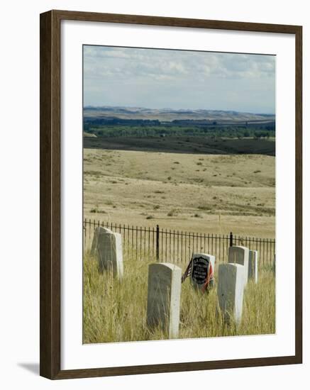 Site of Massacre, Including Where Custer Fell, Little Big Horn, Montana, USA-Ethel Davies-Framed Photographic Print