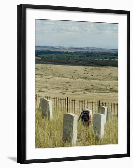 Site of Massacre, Including Where Custer Fell, Little Big Horn, Montana, USA-Ethel Davies-Framed Photographic Print