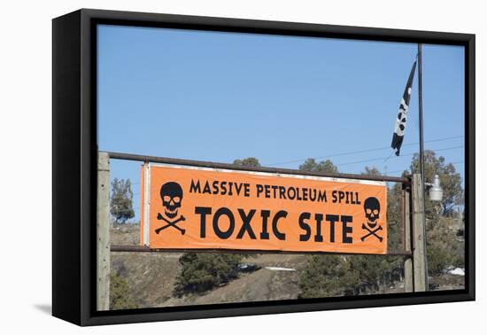 Site of Petroleum Spill Near Mancos Colorado-Howie Garber-Framed Premier Image Canvas