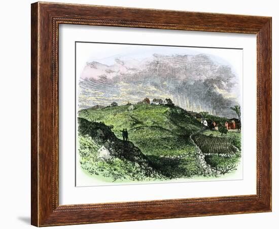 Site of the Witchcraft Executions in Salem, Massachusetts-null-Framed Giclee Print