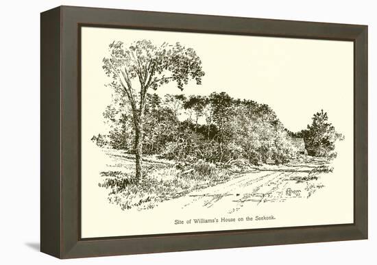 Site of Williams's House on the Seekonk-null-Framed Premier Image Canvas