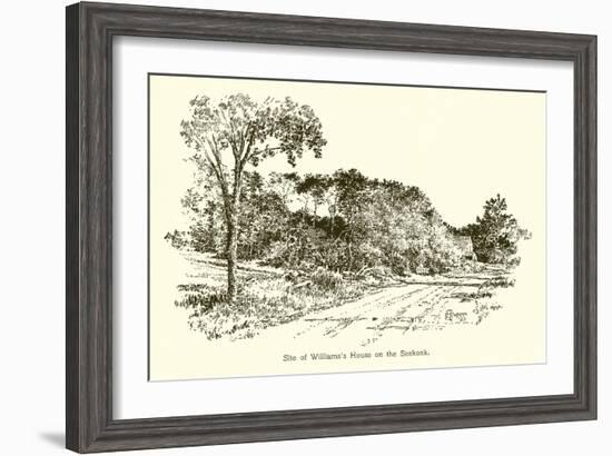 Site of Williams's House on the Seekonk-null-Framed Giclee Print