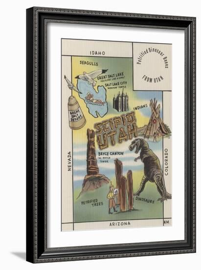 Sites of Scipio, Utah-Lantern Press-Framed Art Print