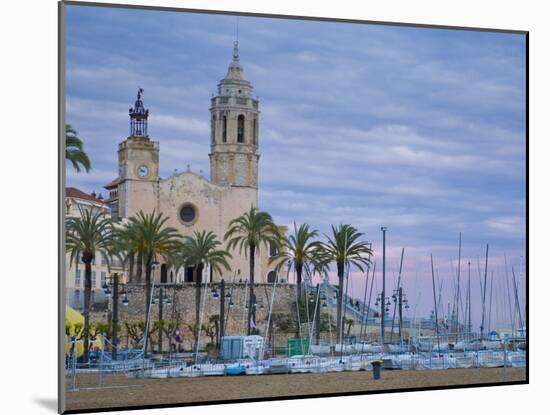 Sitges, Sant Bartomeu I Santa Tecla Church, Catalonia, Spain-Alan Copson-Mounted Photographic Print