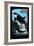 Sitka, Alaska - Orca - Scratchboard-Lantern Press-Framed Art Print