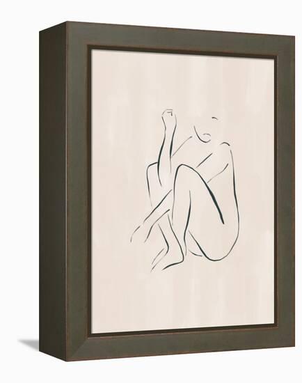 Sitting and Thinking-Ivy Green Illustrations-Framed Premier Image Canvas