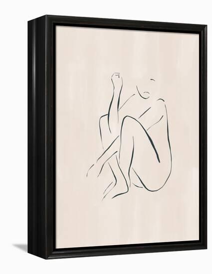 Sitting and Thinking-Ivy Green Illustrations-Framed Premier Image Canvas