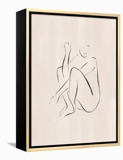 Sitting and Thinking-Ivy Green Illustrations-Framed Premier Image Canvas