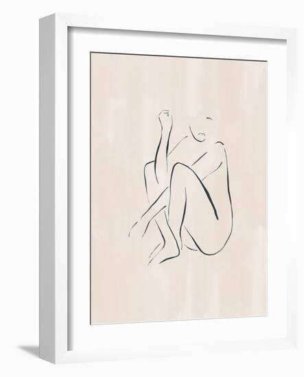 Sitting and Thinking-Ivy Green Illustrations-Framed Giclee Print