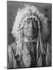 Sitting Bear, Arikara Native American Man Curtis Photograph-Lantern Press-Mounted Art Print