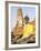 Sitting Buddha Statue and Chedi at Buddhist Temple of Wat Phra Mahathat, Thailand, Southeast Asia-Richard Nebesky-Framed Photographic Print