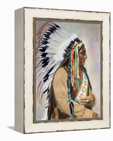 Sitting Bull (1834-1890)-null-Framed Premier Image Canvas