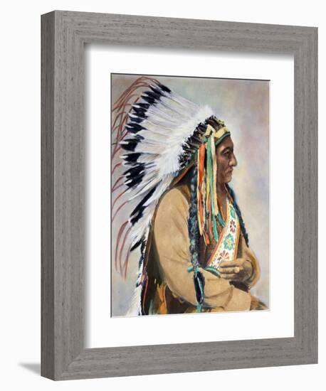 Sitting Bull (1834-1890)-null-Framed Premium Photographic Print