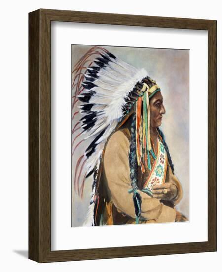 Sitting Bull (1834-1890)-null-Framed Premium Photographic Print