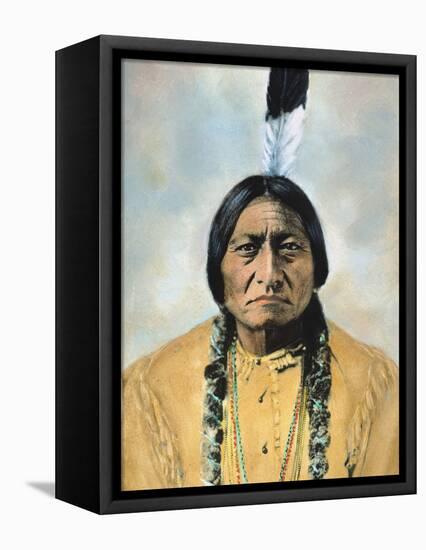 Sitting Bull (1834-1890)-D^ F^ Barry-Framed Premier Image Canvas