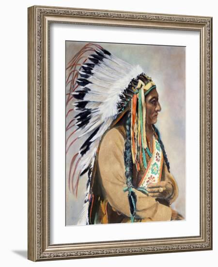 Sitting Bull (1834-1890)-null-Framed Photographic Print