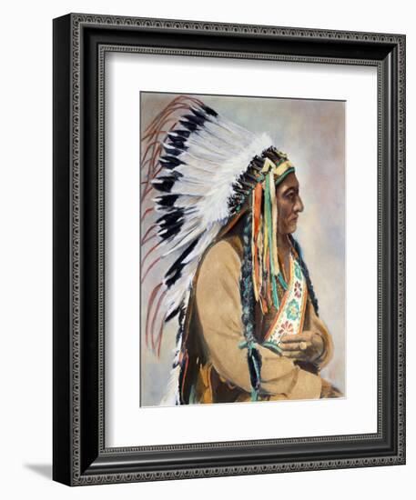 Sitting Bull (1834-1890)-null-Framed Photographic Print