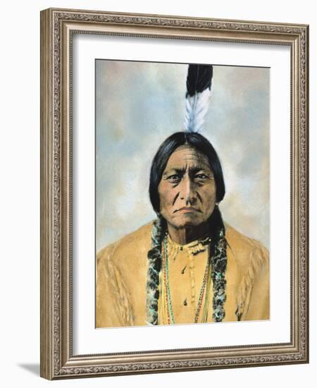 Sitting Bull (1834-1890)-D^ F^ Barry-Framed Photographic Print