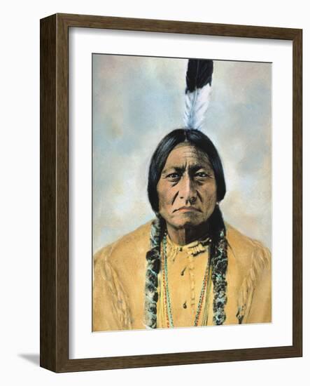 Sitting Bull (1834-1890)-D^ F^ Barry-Framed Photographic Print