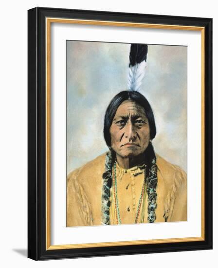 Sitting Bull (1834-1890)-D^ F^ Barry-Framed Photographic Print