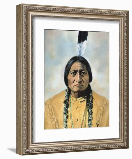 Sitting Bull (1834-1890)-D^ F^ Barry-Framed Photographic Print