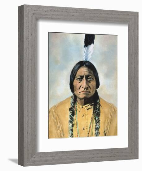 Sitting Bull (1834-1890)-D^ F^ Barry-Framed Photographic Print