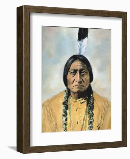 Sitting Bull (1834-1890)-D^ F^ Barry-Framed Photographic Print