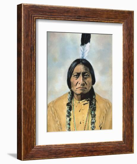 Sitting Bull (1834-1890)-D^ F^ Barry-Framed Photographic Print