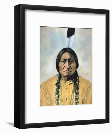 Sitting Bull (1834-1890)-D^ F^ Barry-Framed Photographic Print