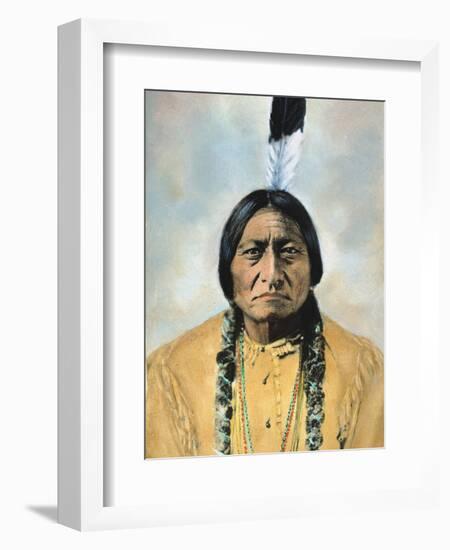 Sitting Bull (1834-1890)-D^ F^ Barry-Framed Photographic Print