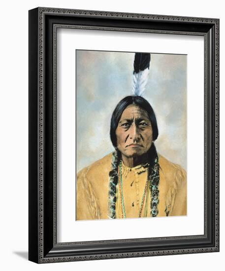 Sitting Bull (1834-1890)-D^ F^ Barry-Framed Photographic Print