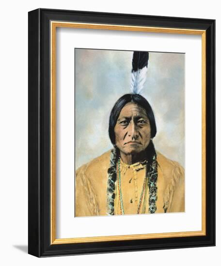 Sitting Bull (1834-1890)-D^ F^ Barry-Framed Photographic Print