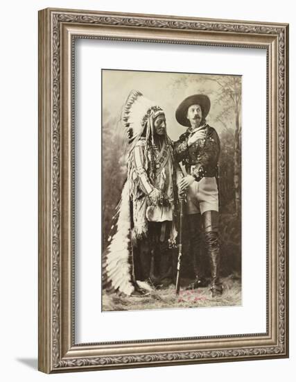 Sitting Bull and Buffalo Bill, 1885-Canadian Photographer-Framed Photographic Print