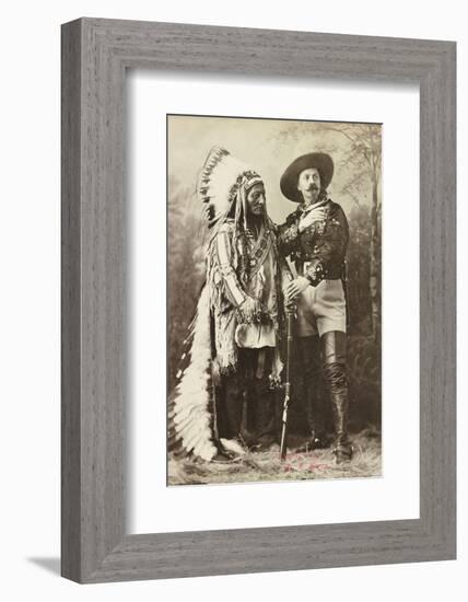 Sitting Bull and Buffalo Bill, 1885-Canadian Photographer-Framed Photographic Print