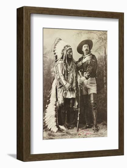 Sitting Bull and Buffalo Bill, 1885-Canadian Photographer-Framed Photographic Print