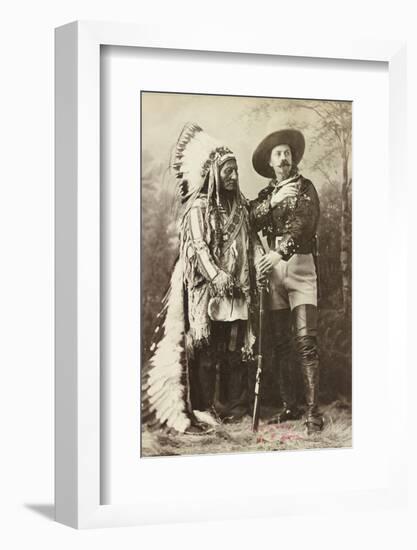 Sitting Bull and Buffalo Bill, 1885-Canadian Photographer-Framed Photographic Print