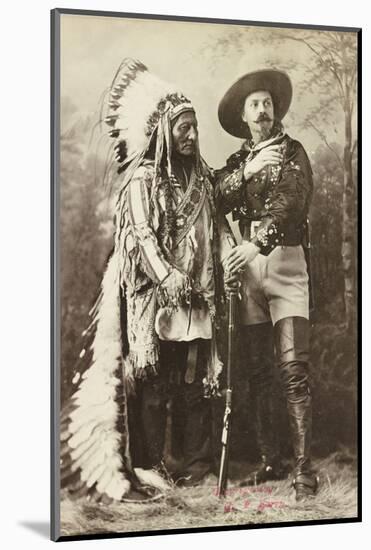 Sitting Bull and Buffalo Bill, 1885-Canadian Photographer-Mounted Photographic Print